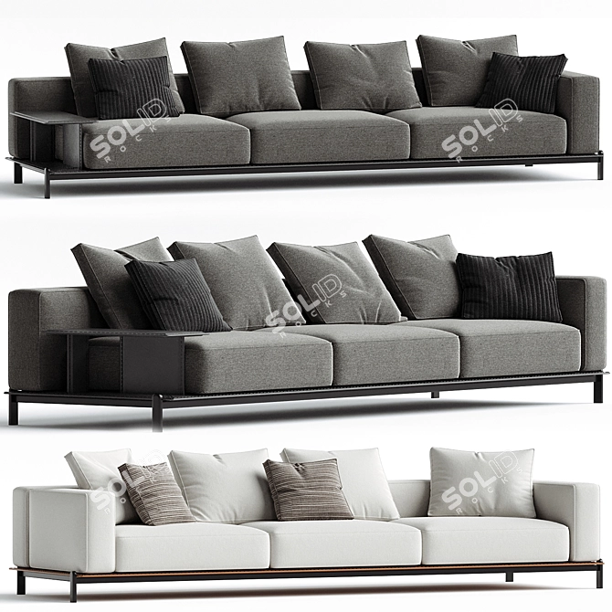 Poliform Brera Modular Sofa Set 3D model image 1