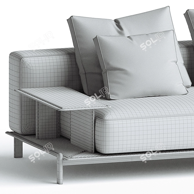 Poliform Brera Modular Sofa Set 3D model image 4