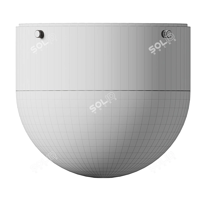 Transition Glass Flushmount Light 3D model image 4