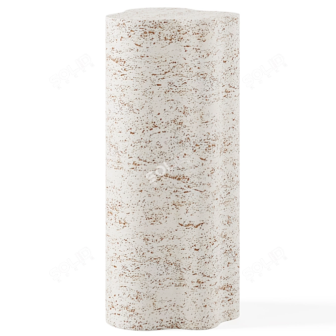 Travertine Resin Furniture Set 3D model image 3
