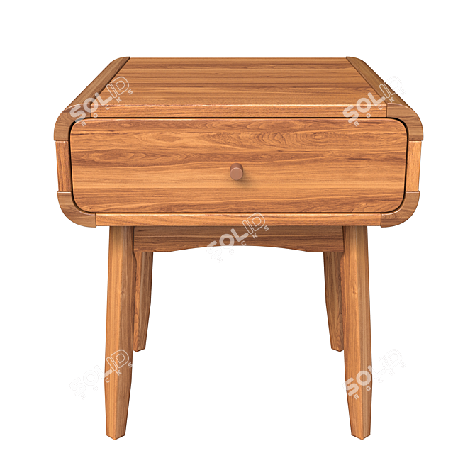 Bowen Nightstand: Modern Style and Function 3D model image 3