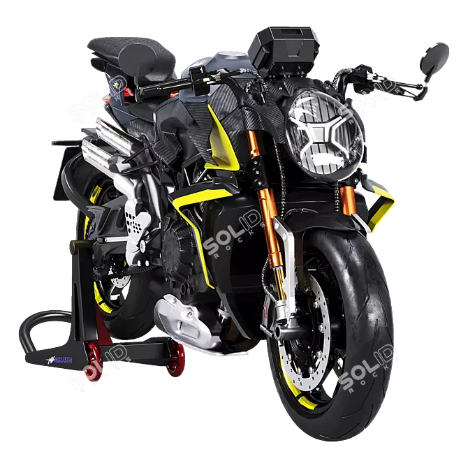 2021 MV Agusta Brutale 1000 RR 3D Model 3D model image 2