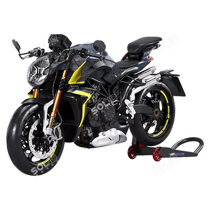 2021 MV Agusta Brutale 1000 RR 3D Model 3D model image 4