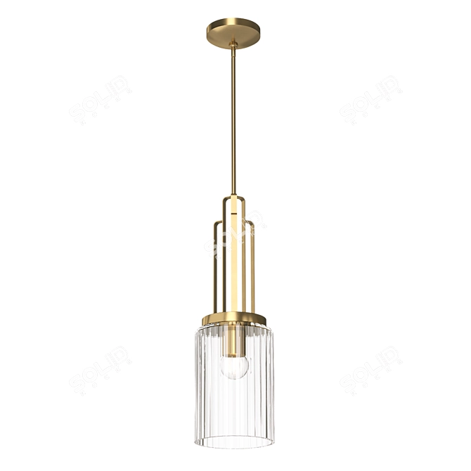 Elegant Kichler Pendant Light Fixture 3D model image 1