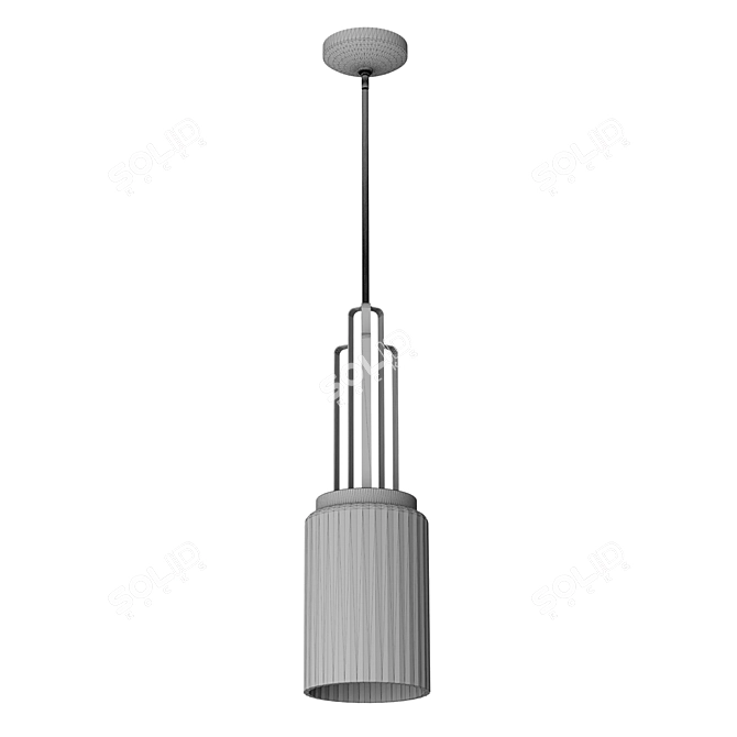 Elegant Kichler Pendant Light Fixture 3D model image 2