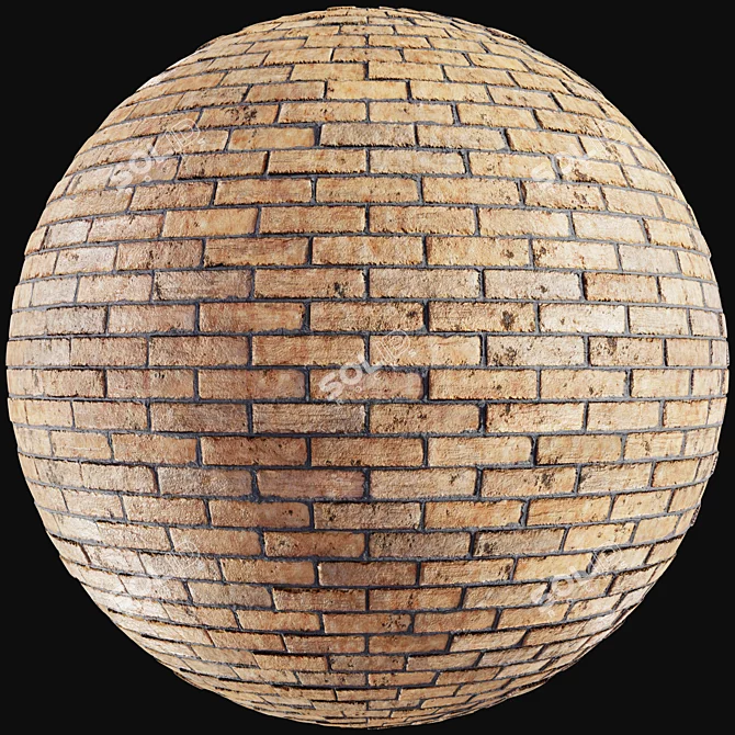 PBR Brick Material Pack Vol13 3D model image 2