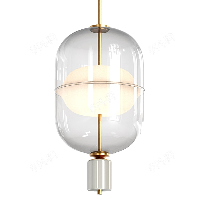 Modern Design Platte Lamp Fixture 3D model image 1