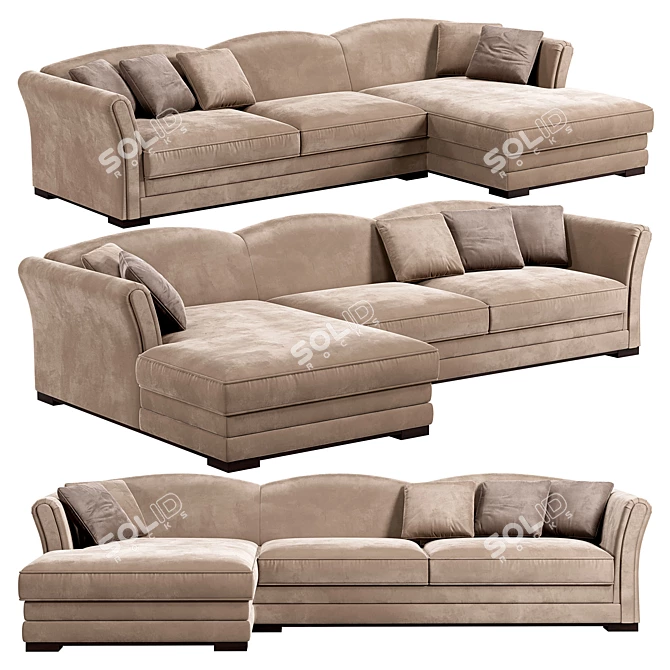 Convertible Sofa Bed Tresor 3D model image 1