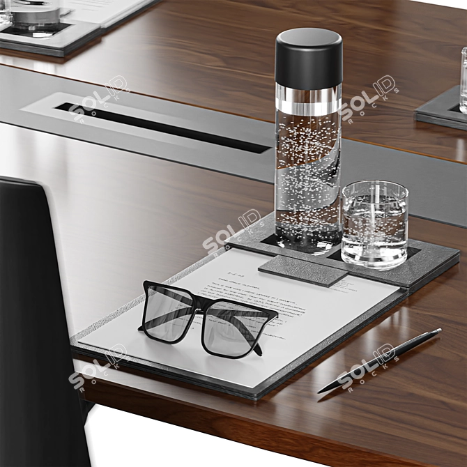 Versatile Meeting Table in Millimeters 3D model image 7