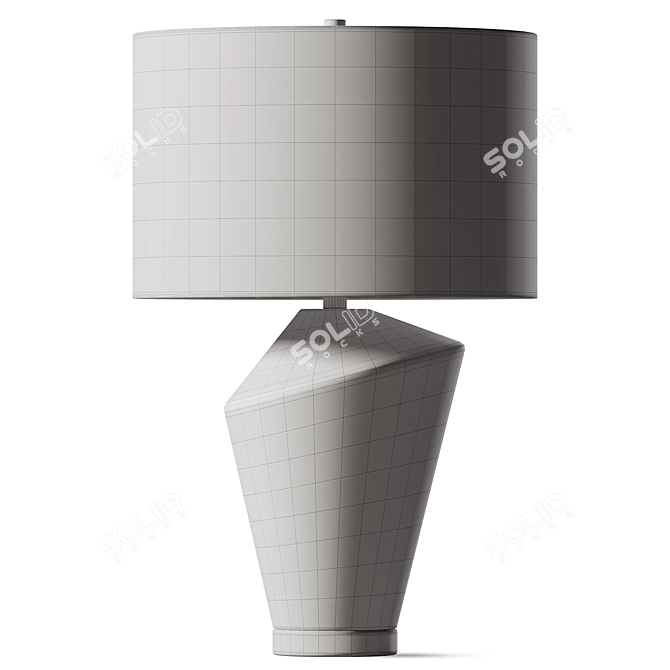 Sleek Metal Table Lamp 3D model image 3