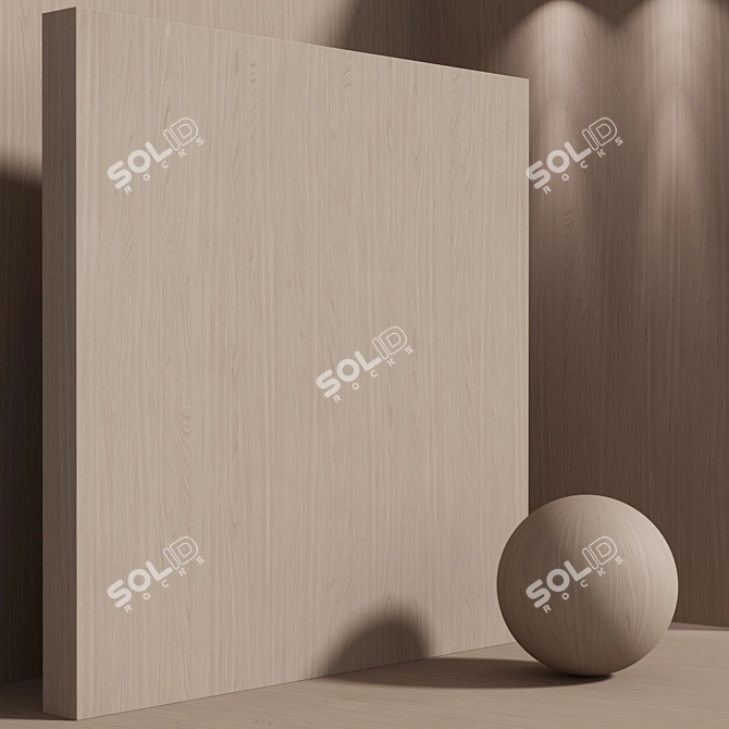 Seamless Walnut Wood Material Set 3D model image 6