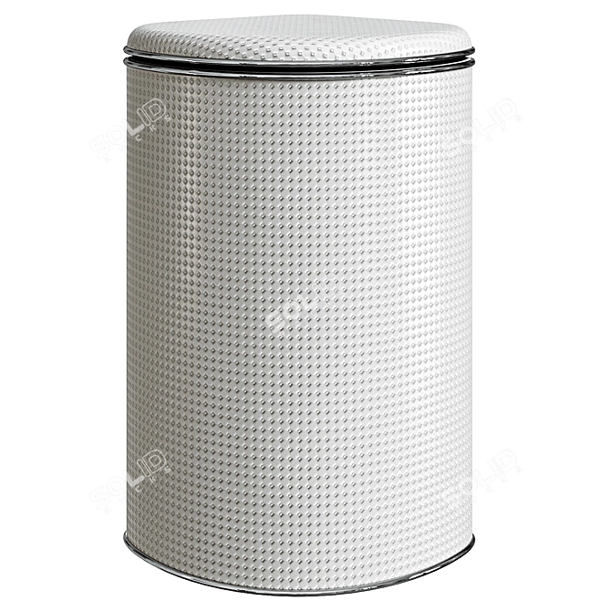 Geralis PWH-U Laundry Hamper, White 3D model image 2