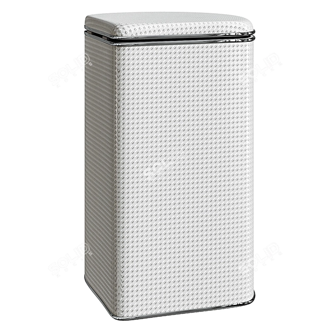 Geralis PWH-U Laundry Hamper, White 3D model image 3