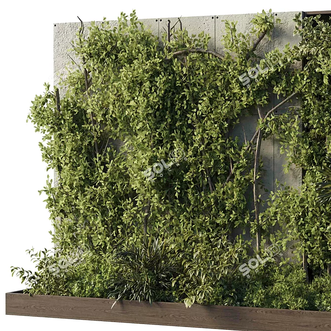 Outdoor Plant 195 Wall Garden 3D model image 3