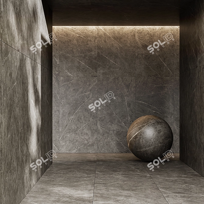 Italon Charme-Evo Antracite Porcelain Tile 3D model image 1