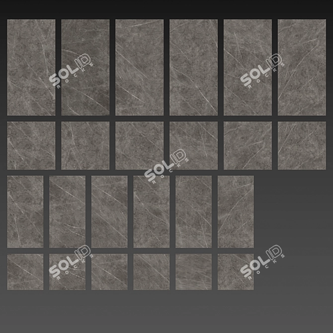 Italon Charme-Evo Antracite Porcelain Tile 3D model image 3