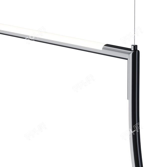 Sleek Modular LED Pendant Lamp 3D model image 2