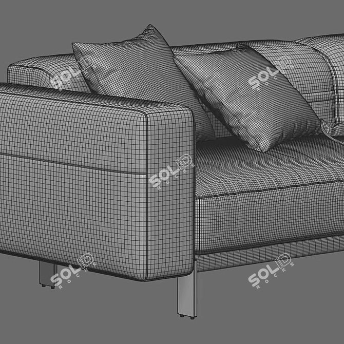 Sleek Bepop Sofa: Modern Elegance 3D model image 4