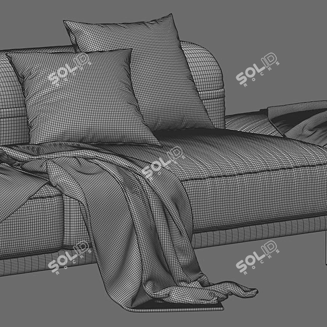 Sleek Bepop Sofa: Modern Elegance 3D model image 5