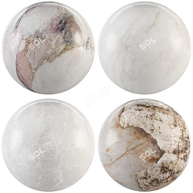 Marble 112 Collection - Alpe, Solo, Patagonia, Breccia 3D model image 1