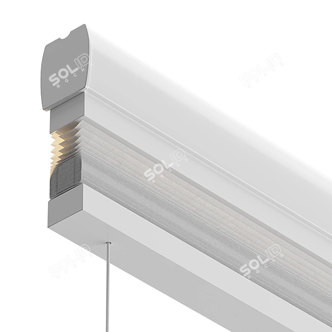 Bandalux Fabric Pleated Blind Set 3D model image 6