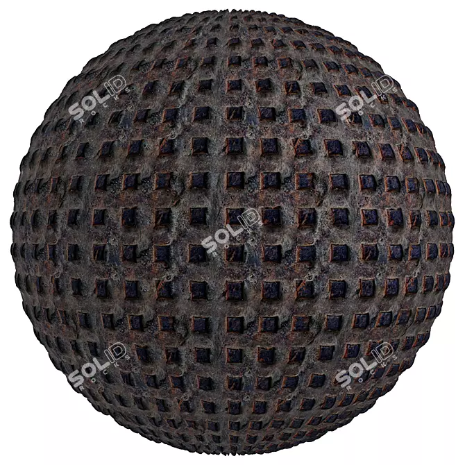  Metal Patterned Flooring Bundle | Seamless | 4K 3D model image 2