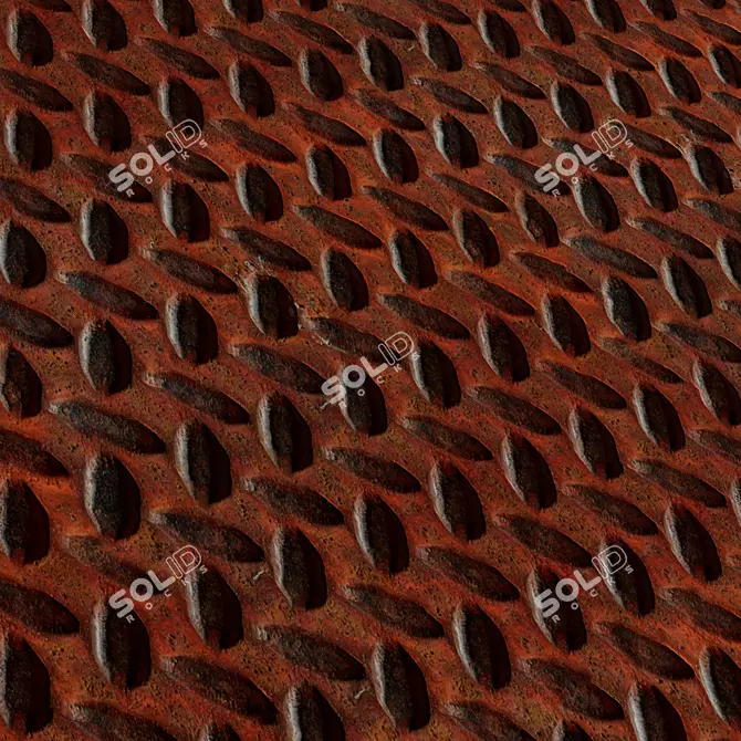  Metal Patterned Flooring Bundle | Seamless | 4K 3D model image 5