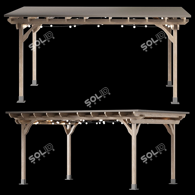 Provençal Pergola with Efficiency 3D model image 7