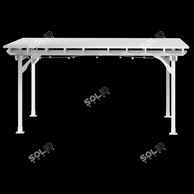 Provençal Pergola with Efficiency 3D model image 10