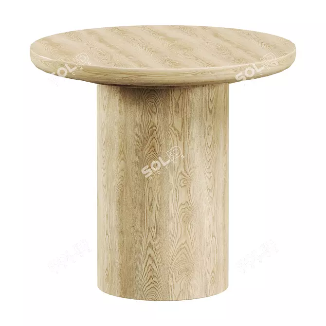 Modern Brunton Side Table Design 3D model image 2