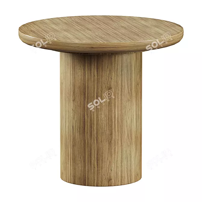 Modern Brunton Side Table Design 3D model image 4