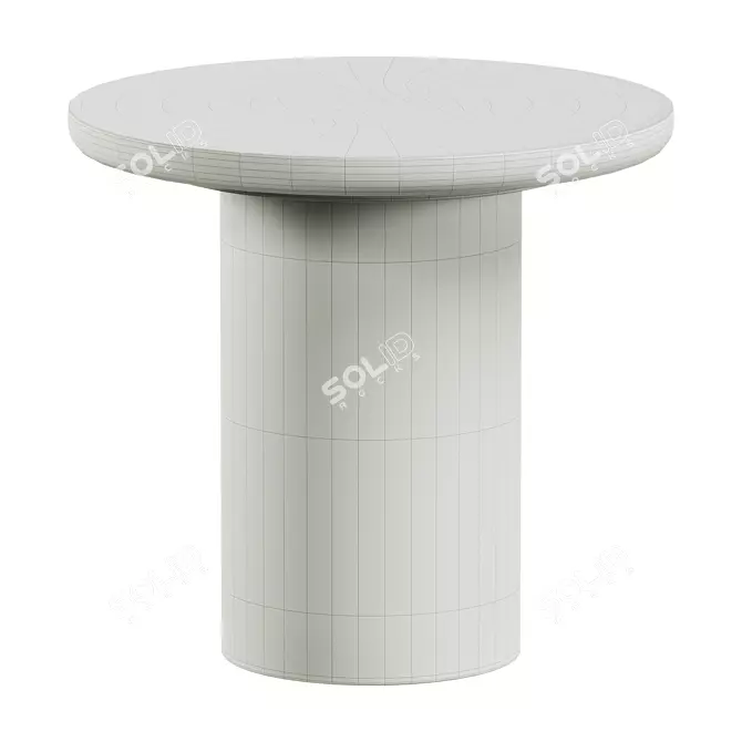 Modern Brunton Side Table Design 3D model image 5