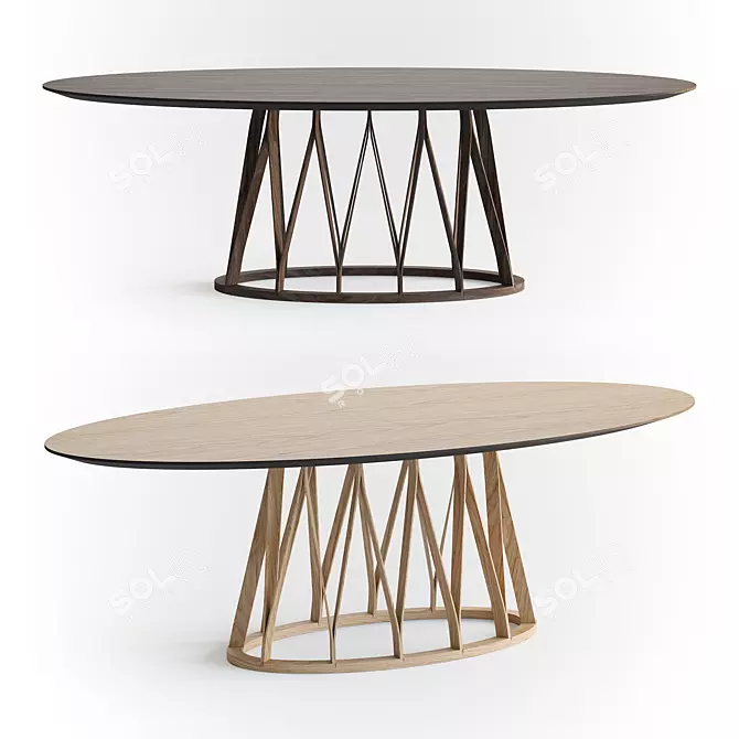 Modern ACCO Table by MINIFORMS 3D model image 1