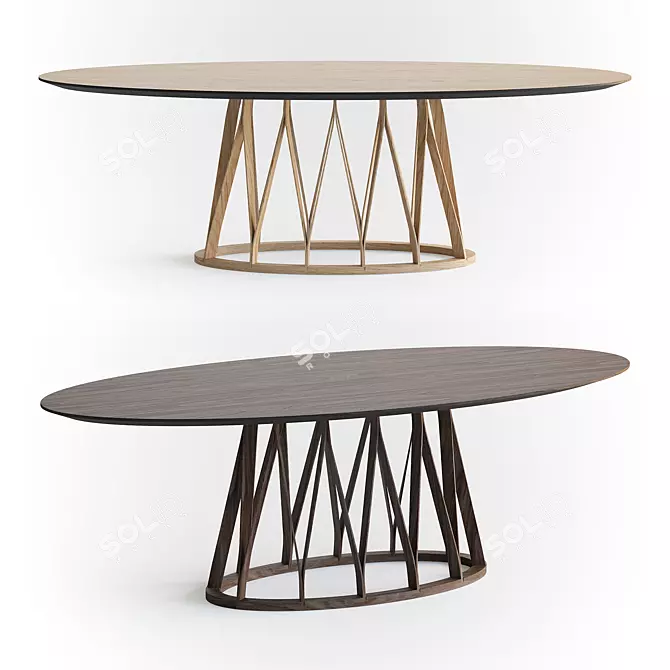 Modern ACCO Table by MINIFORMS 3D model image 2