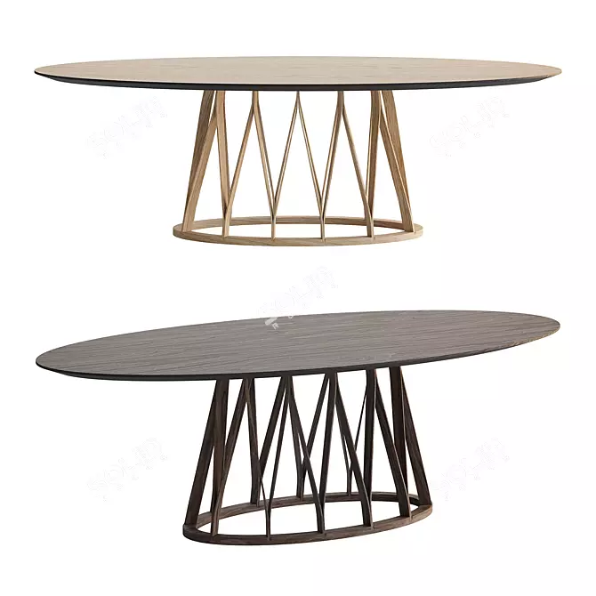 Modern ACCO Table by MINIFORMS 3D model image 5