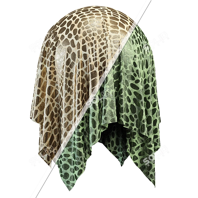 Animal Skin Fabric Set V.12 3D model image 1