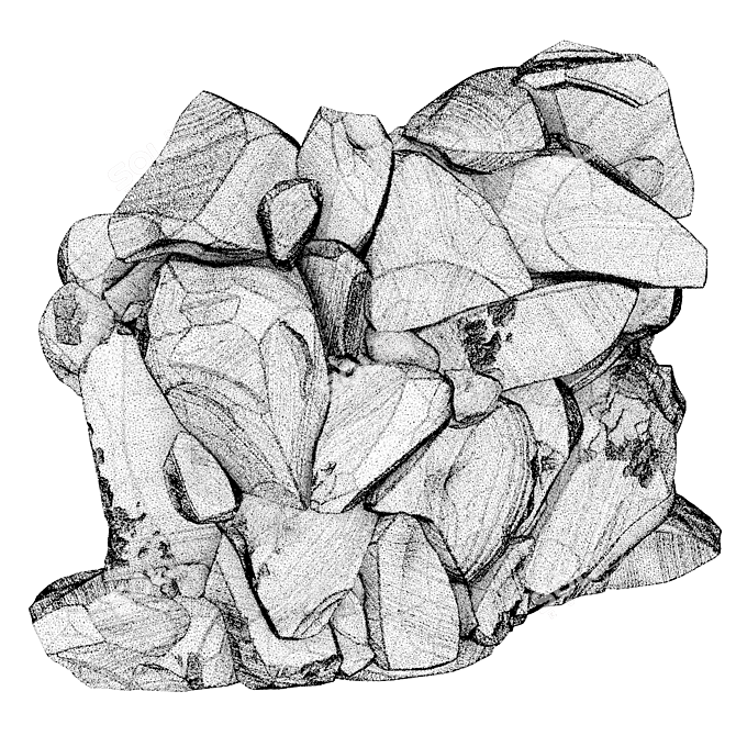 High Decor Stone Model DEVRO 3D model image 3