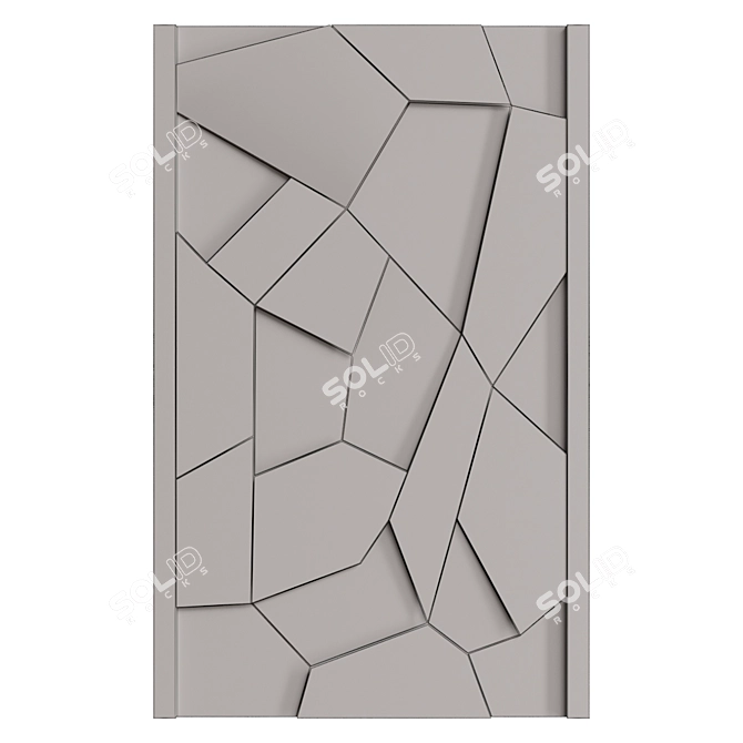 Italian Enamel Wall Panel 3D model image 2