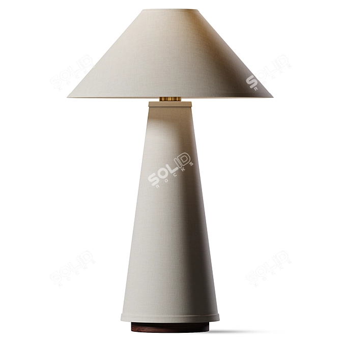 Sleek Minimalist Table Lamp 3D model image 1