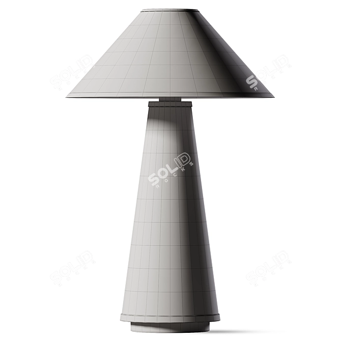 Sleek Minimalist Table Lamp 3D model image 2