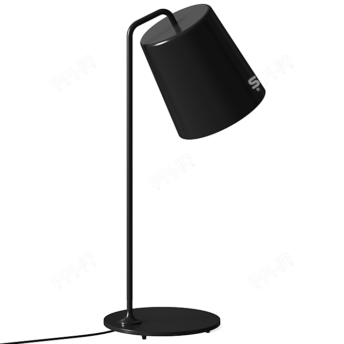 Minimalist Hide Zero Table Lamp 3D model image 2