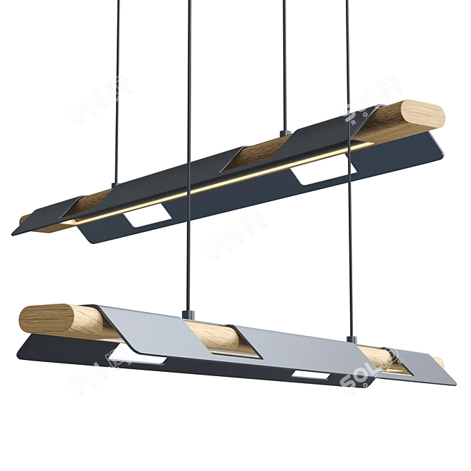 Modern beauty: EGLO Ermua LED 3D model image 1