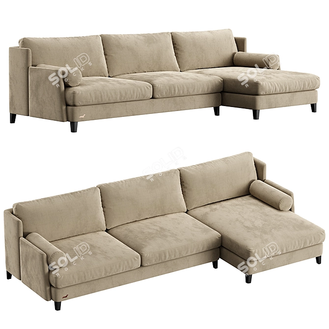 Corner Sofa Polo Sofaclub 3D model image 1
