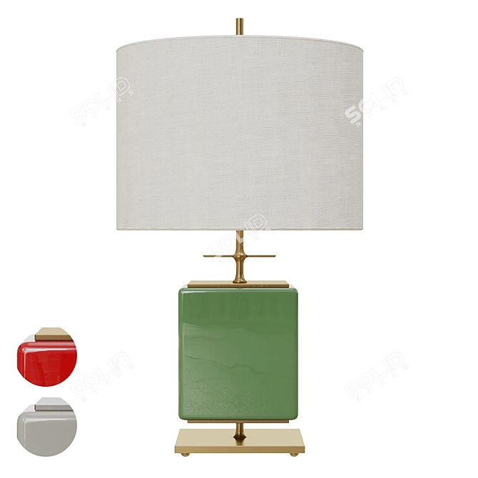 Elegant Beekman Table Lamp 3D model image 8