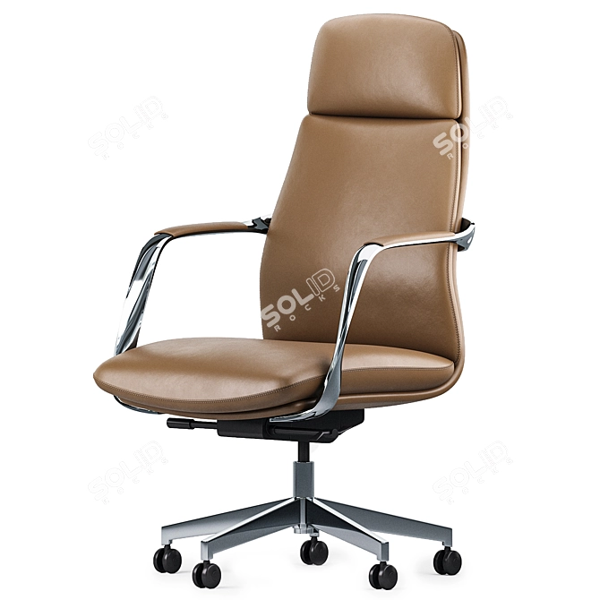 Eco-Friendly High Back Office Chair 3D model image 2
