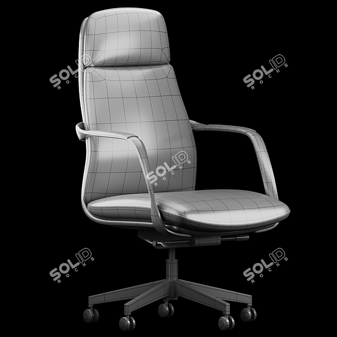 Eco-Friendly High Back Office Chair 3D model image 4