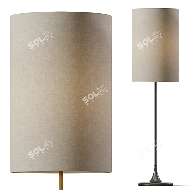 Elegant Lorelei Table Lamp 3D model image 1