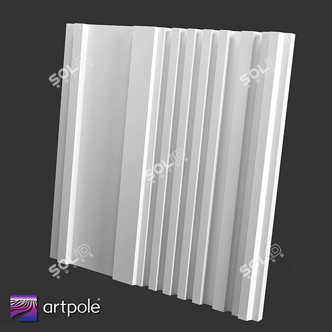 3D Panel Gypsum REGULAR Collection 3D model image 1