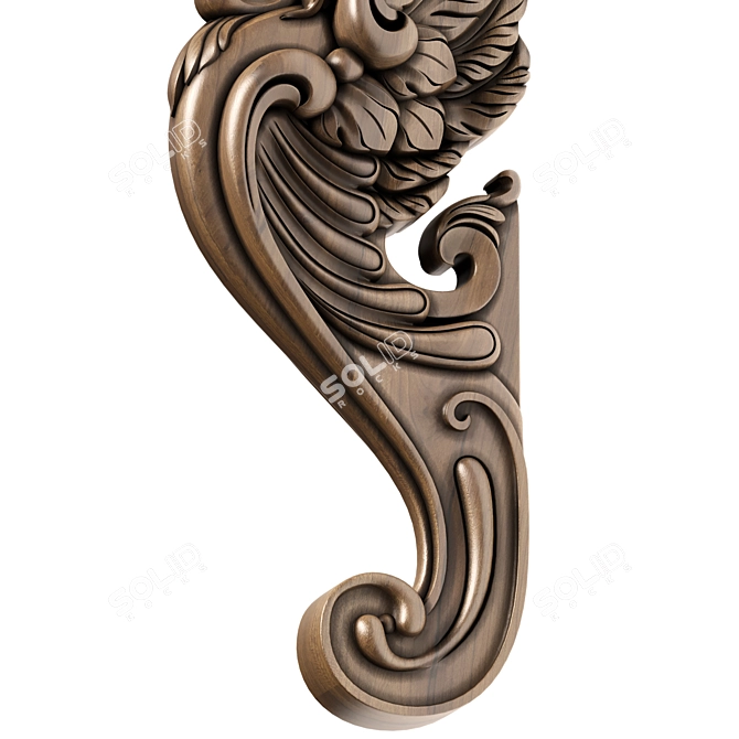 Carved Column for Staircase 3D model image 3