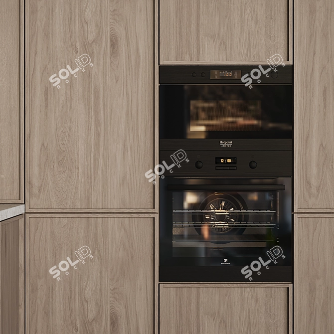 Modern Kitchen Set - 74 3D model image 4